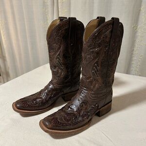 Corral Brown Leather Cowboy Boots